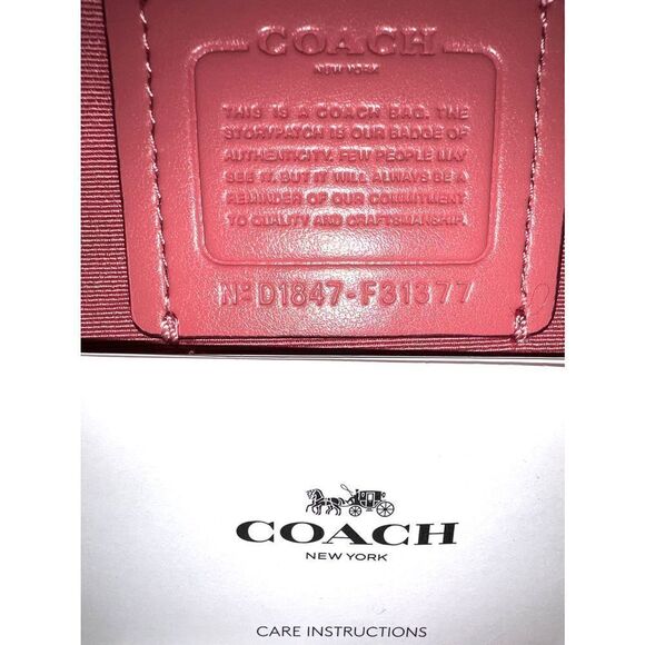 🔥🌺NWT! Coach Mini Bennett Satchel Handbag Glitter Peony Msrp:$325.00 - Picture 8 of 9